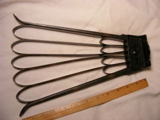 Antique Sunflower Garment Holder,  Coat Hanger,  1910 Patent,  Cast Iron Body