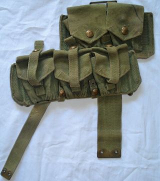British Ww I - 1908 Pattern - Left Hand Side Ammo Pouch - 1919 Dated