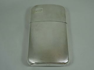 Magnificent Solid Silver Art Deco,  Hip Flask,  1929,  420gm