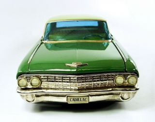 1961 Cadillac Fleetwood 17” (43.  2 cm) Japanese Tin Car w/Original Box by Shioji 6