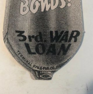 Bombs Away Third War Loan Bomb Flyer Hoboken NJ 4