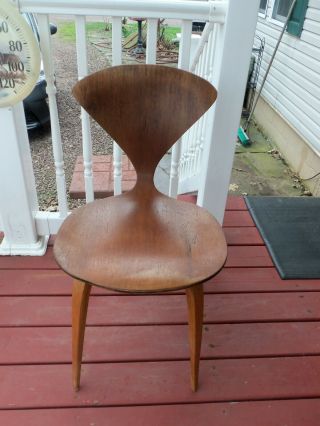 Authentic Mid.  Century Mod.  Norman Cherner Chair For Plycraft Danish