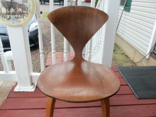 authentic mid.  century mod.  norman cherner chair for plycraft danish 2
