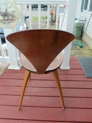 authentic mid.  century mod.  norman cherner chair for plycraft danish 4