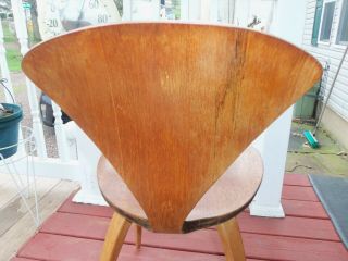 authentic mid.  century mod.  norman cherner chair for plycraft danish 5