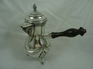 Stunning French Solid Silver Chocolate Pot,  C1880,  328gm