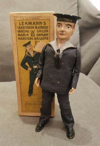 Lehmann Dancing Sailor Wind - Up Automaton With Box,  Germany,  1903