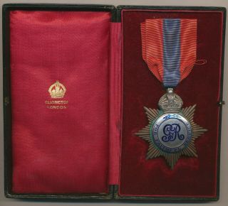 Great Britain - Imperial Service Medal - George V In Case Of Issue Named (bs034)