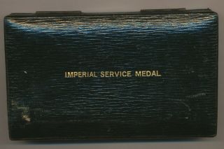 Great Britain - IMPERIAL SERVICE MEDAL - GEORGE V in CASE OF ISSUE NAMED (BS034) 4