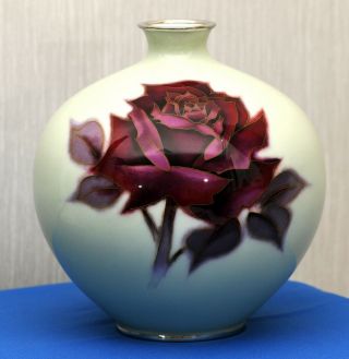 Vintage Japanese Cloisonne Vase Mark Of Ando