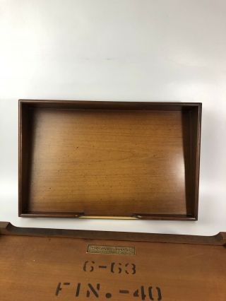 (2) Vintage Mid Century Modern MCM Desk Paper Holder 7