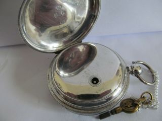 1886 18s Waltham pocket watch full hunter solid silver v.  g. , 5