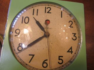 Vintage Telechron Wall Clock Jadeite - Color 2