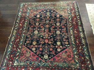 Antique Distressed Hand Knotted 5 ' x 6 ' Oriental Turkish Persian Style Wool Rug 2