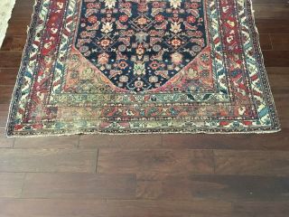 Antique Distressed Hand Knotted 5 ' x 6 ' Oriental Turkish Persian Style Wool Rug 4