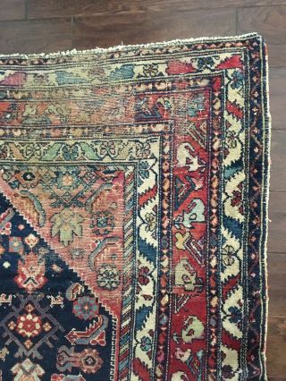 Antique Distressed Hand Knotted 5 ' x 6 ' Oriental Turkish Persian Style Wool Rug 9
