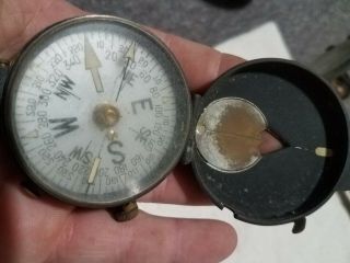 Ww1 Era Plan Ltd All Brass Compass 6