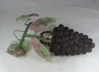 Vintage Art Nouveau Murano Czech Glass Grape Cluster Fruit Figural Chandelier P1 4