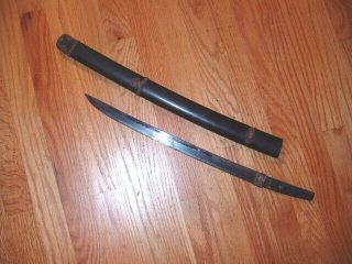 Sa719 Japanese Samurai Sword: Mumei Wakizashi Project Piece
