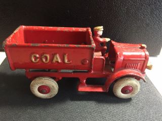 Rare Antique Hubley/Kenton Cast Iron Coal Truck (early 1900s) 6