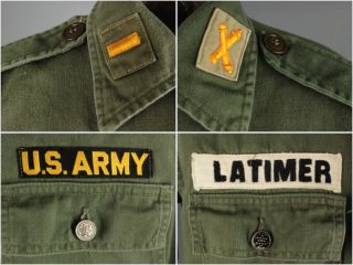 Vtg 1950s US Army 36th Division Sateen Uniform Shirt M Pants 33x33 50s 7029 11