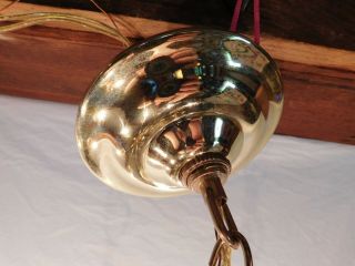 antique chandelier ceiling fixture lamp light brass 8 lite hollywood regency old 9