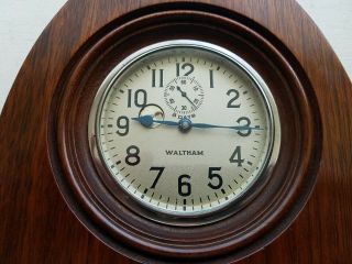 I ' m a Unique Waltham 8 Day Car Clock in a Wooden Case. . . 2