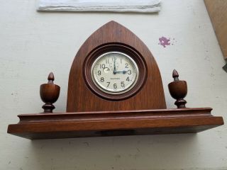 I ' m a Unique Waltham 8 Day Car Clock in a Wooden Case. . . 3