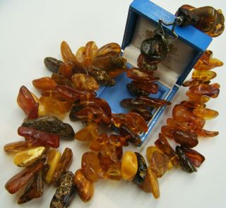 A " Very " Impressive Large Nugget Set Natural Baltic Amber Necklace