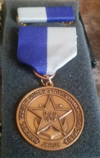 National Society United States Daughters Of 1812 Jr Rotc - Medal ( (b39))