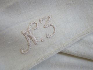 Antique Homespun Linen Fabric Yardage for Upholstery,  Sheeting,  Signed,  22 yards 8