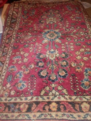 Rare Antique Hand Knotted Tribal Persian Rug Iran " Tree Of Life " Hy33249 24x32