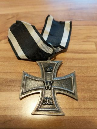 German Iron Cross 2nd.  Class Ic2 Marker " Ko " Worldwar 1 Incl.  Ribbon