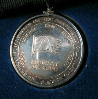 Rare Midway Medallion Commemorative Medal From Midway Memorial Foundation Ww2