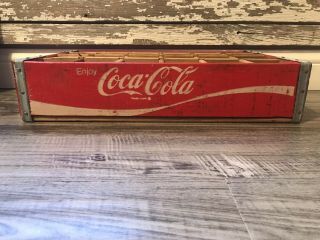 Vintage 1973 Coke Coca Cola Wood Soda Crate 24 Dividers Great Shape 6