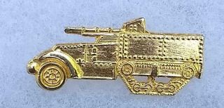 Wwii Army Tank Destroyer Half - Track Officer Collar Pin Badge Branch Insignia