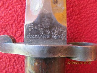 vintage military bayonet Wilkinson 1888 MK I Type 2 B13 2