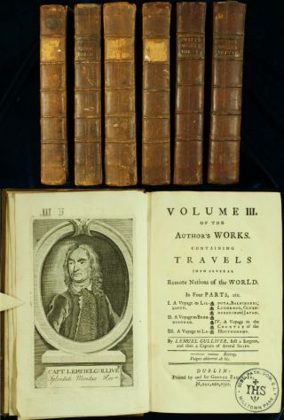 Swift 1735 - 38 Dublin Faulkner 6vols Gulliver 