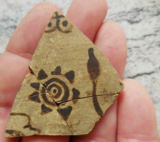 Fine Ancient Greek Painted Pottery Fragment 500bc Found France