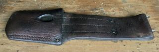 Old leather frog bayonet for rifle Mauser 1891/1909 rifle in Argentine Navy 5