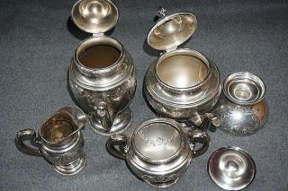 GORGEOUS TOWLE OLD MASTER 5 PIECE STERLING SILVER TEA SET 11