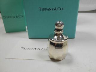 Tiffany & Co.  Mini Perfume Bottle Faceted Purse Size Sterling Silver Very Rare