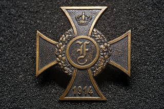 Ww 1 / Ww I - German Order - Frederickscross - Bronzecross - 1914 - 1918