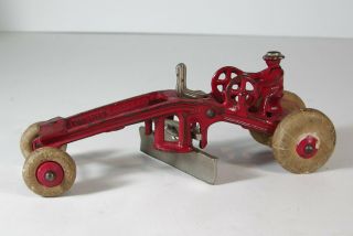 1930s Cast Iron Construction Road Grader Toy By Kenton Hardware Paint