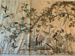 A Large Chinese Qing Dynasty Embroidered Panel. 5