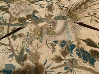 A Large Chinese Qing Dynasty Embroidered Panel. 8