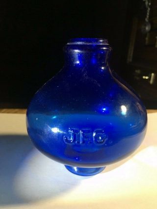 Blue Lightning Rod Globe,  Topper,  Jfg Branded,  Known As Little Joe,  Old