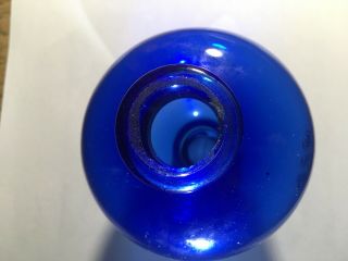 Blue Lightning Rod Globe,  Topper,  JFG branded,  Known as little Joe,  Old 3
