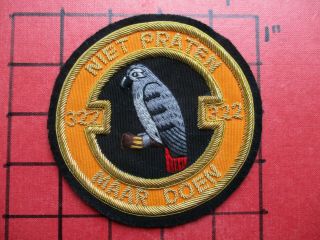 Air Force Squadron Patch Netherlands 322 F - 16 Solo Display Team Bullion