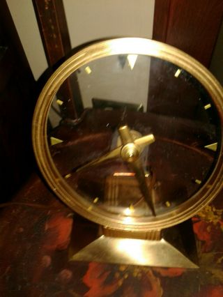 1954 Haddon " Golden Vision See Thru Clock " With Light